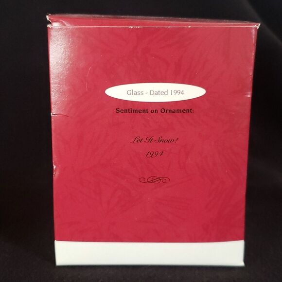 Hallmark Mary Engelbreit "Let It Snow" Snowman Christmas Ornament Dated 1994 - Picture 2 of 13